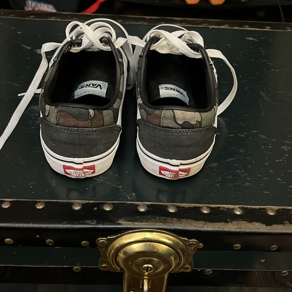 Vans Off The Wall Low Top Camo/ Black Skate Shoes Men 7.5 - Picture 4 of 7